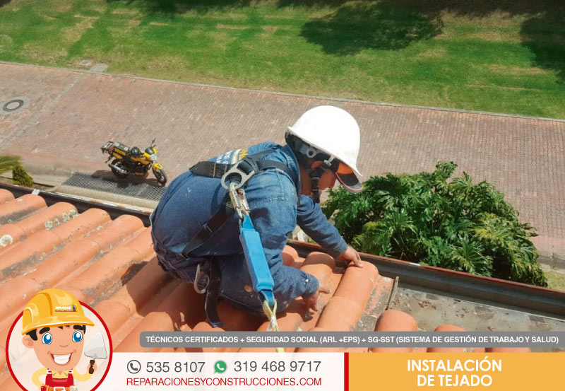 servicio de instalación de tejados y cubiertas con mantenimiento de techos en Bogotá